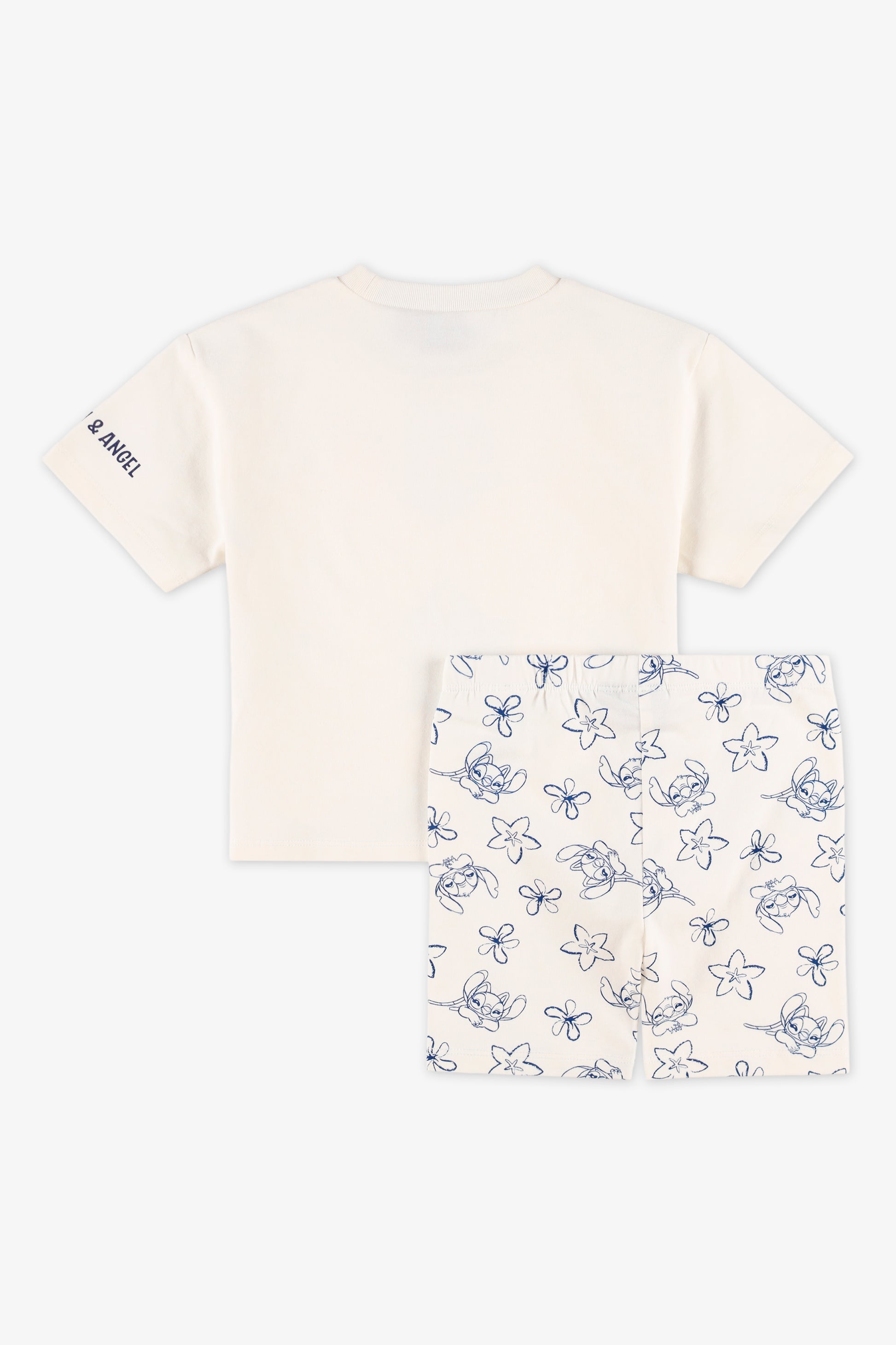Ensemble 2 pièces - Fille (Stitch) && BLANC CASSÉ/MULTI