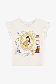 Chandail à manches courtes graphique - Fille && BLANC CASSÉ