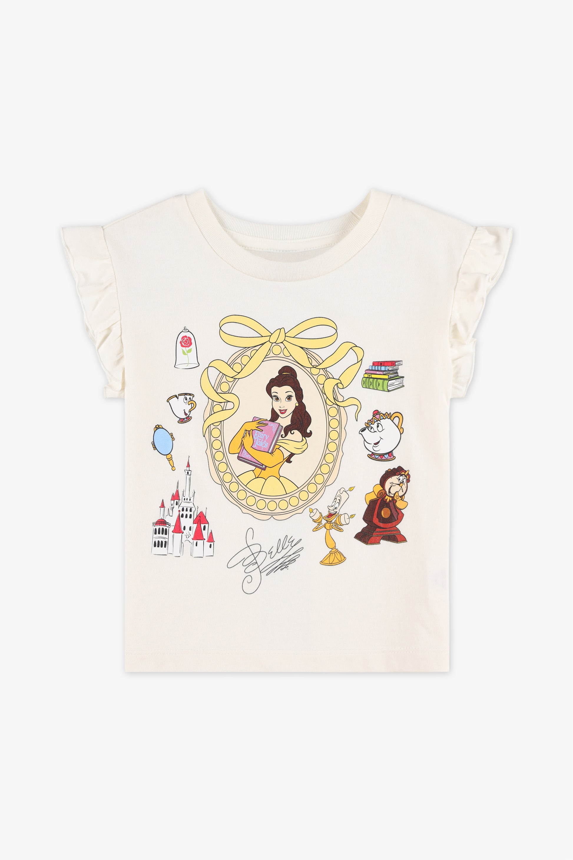 Chandail à manches courtes graphique - Fille && BLANC CASSÉ