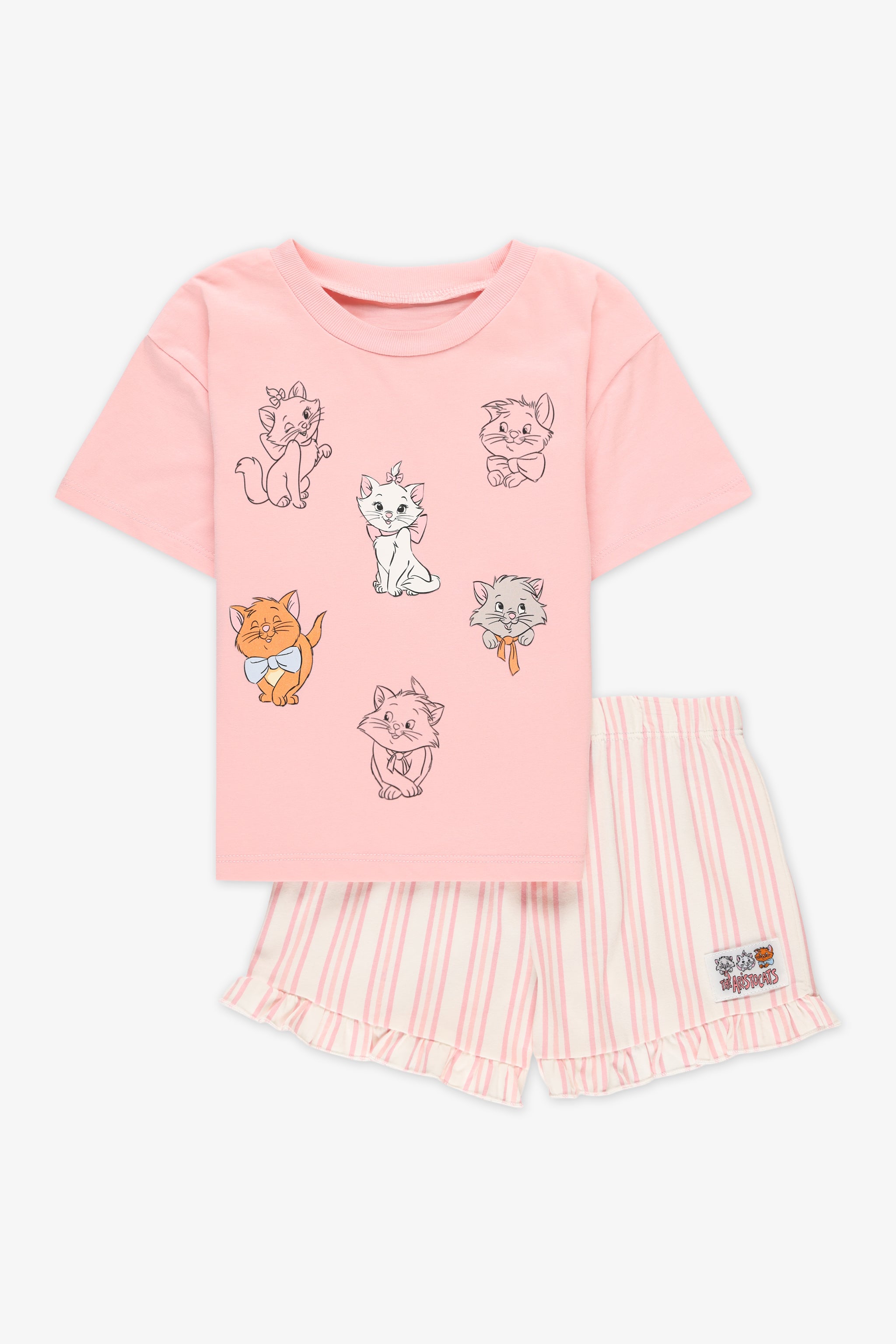 T-shirt manches courtes graphique - Fille && ROSE