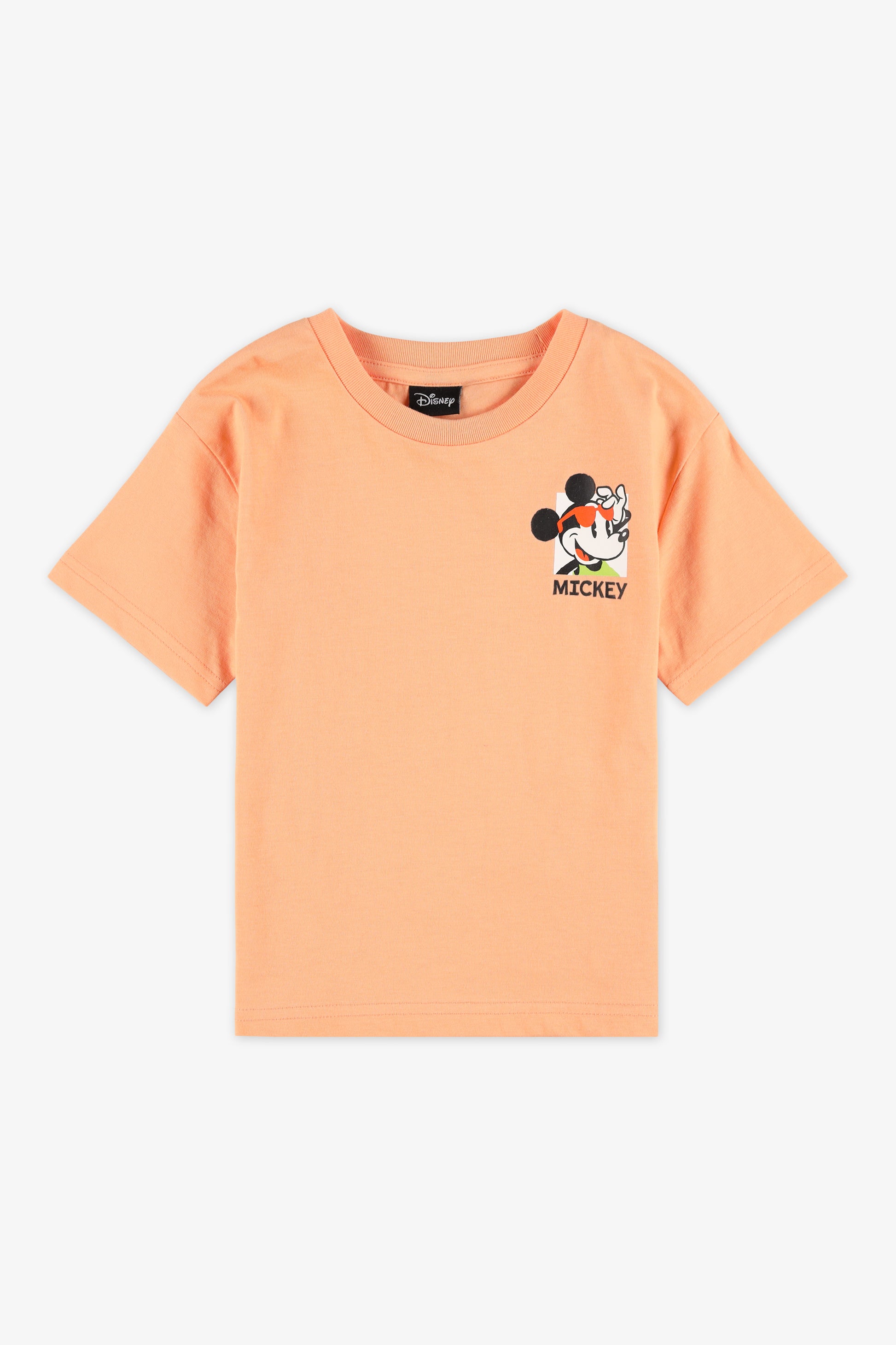 Chandail à manches courtes Mickey Mouse - Enfant garçon && ORANGE
