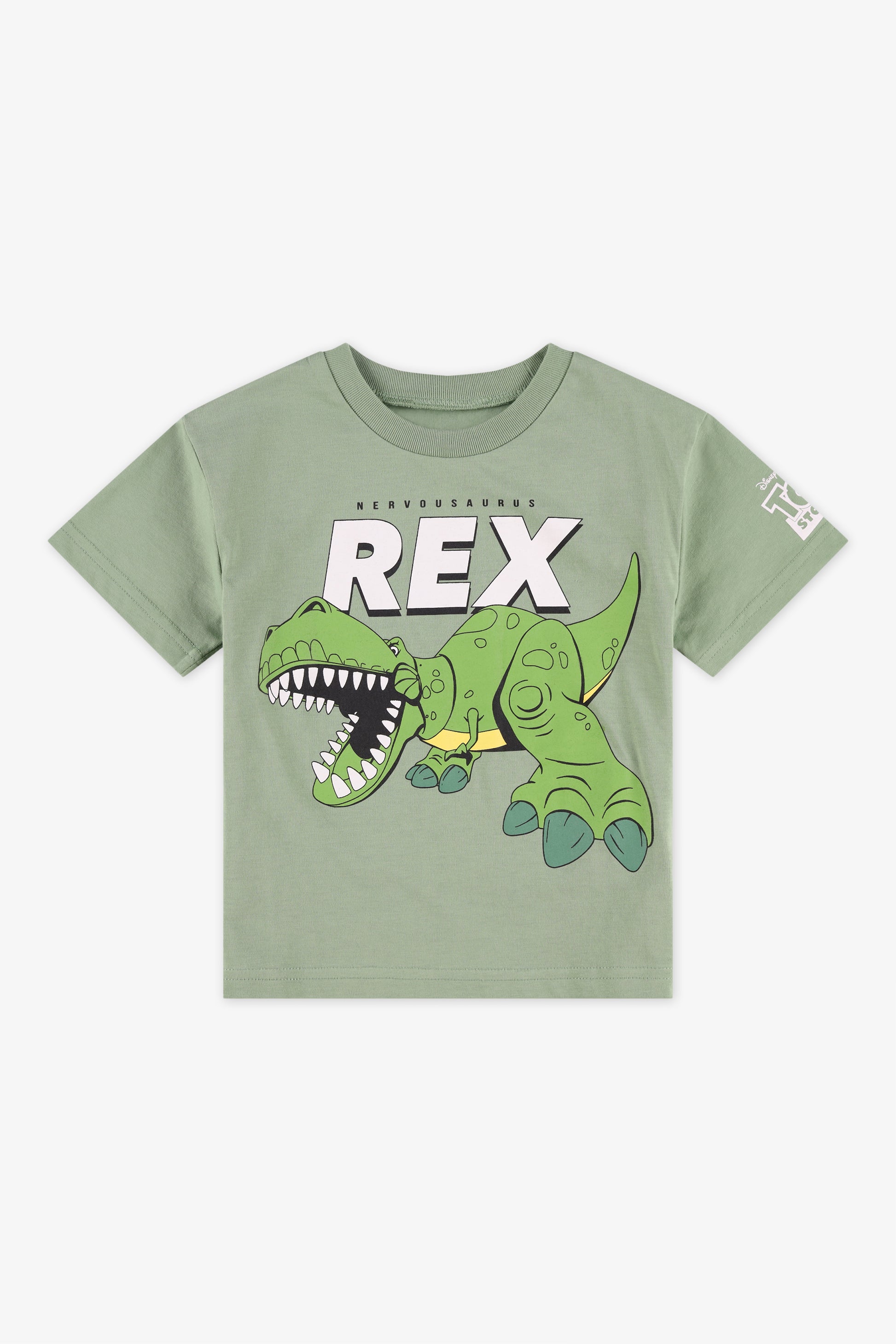 Chandail à manches courtes col rond Rex - Enfant garçon && VERT