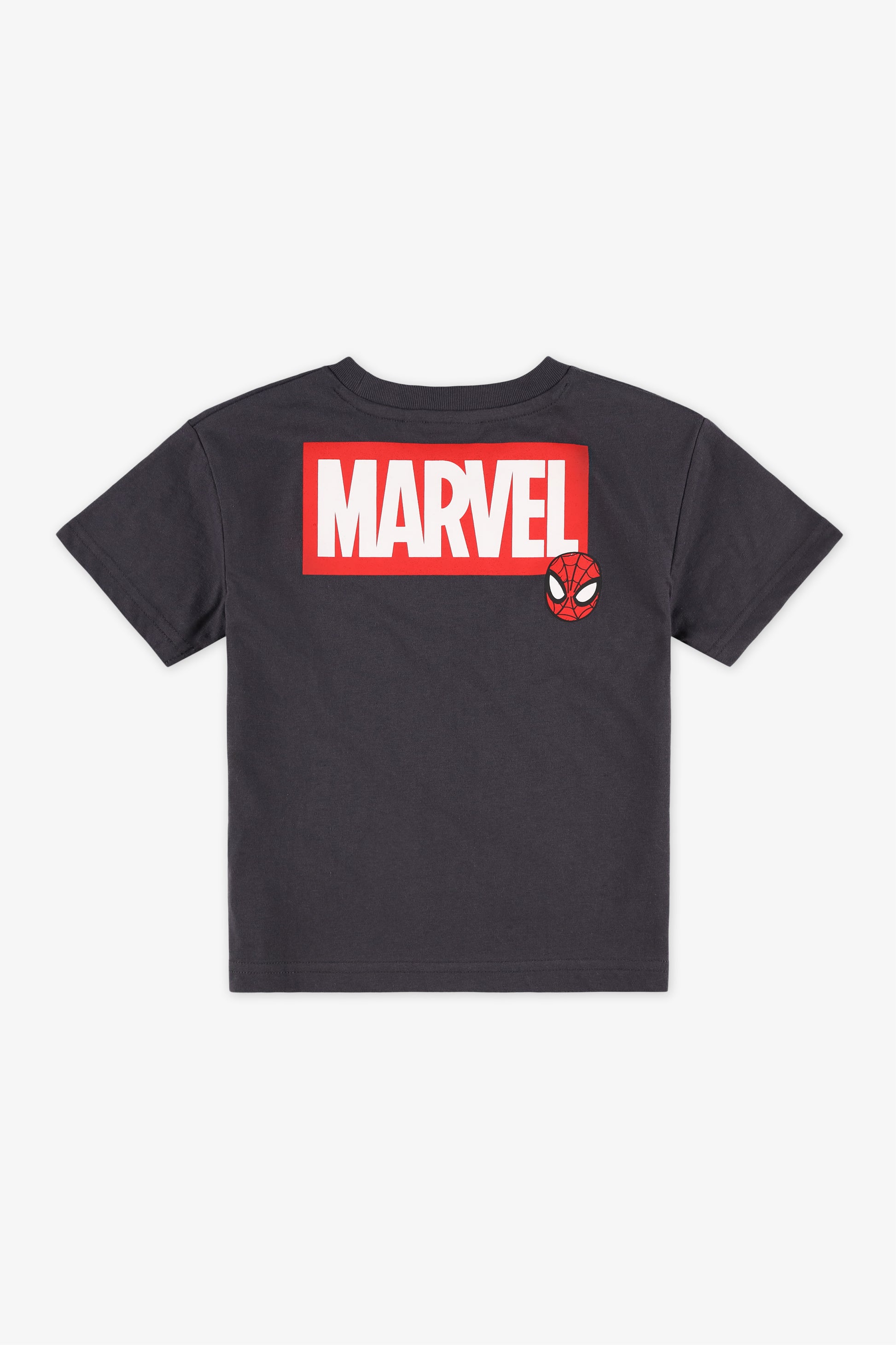 Chandail à manches courtes Spiderman - Enfant garçon && CHARBON