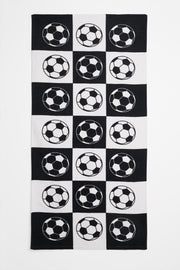 Serviette de plage ado 28x58 po - Maison && BLANC/NOIR
