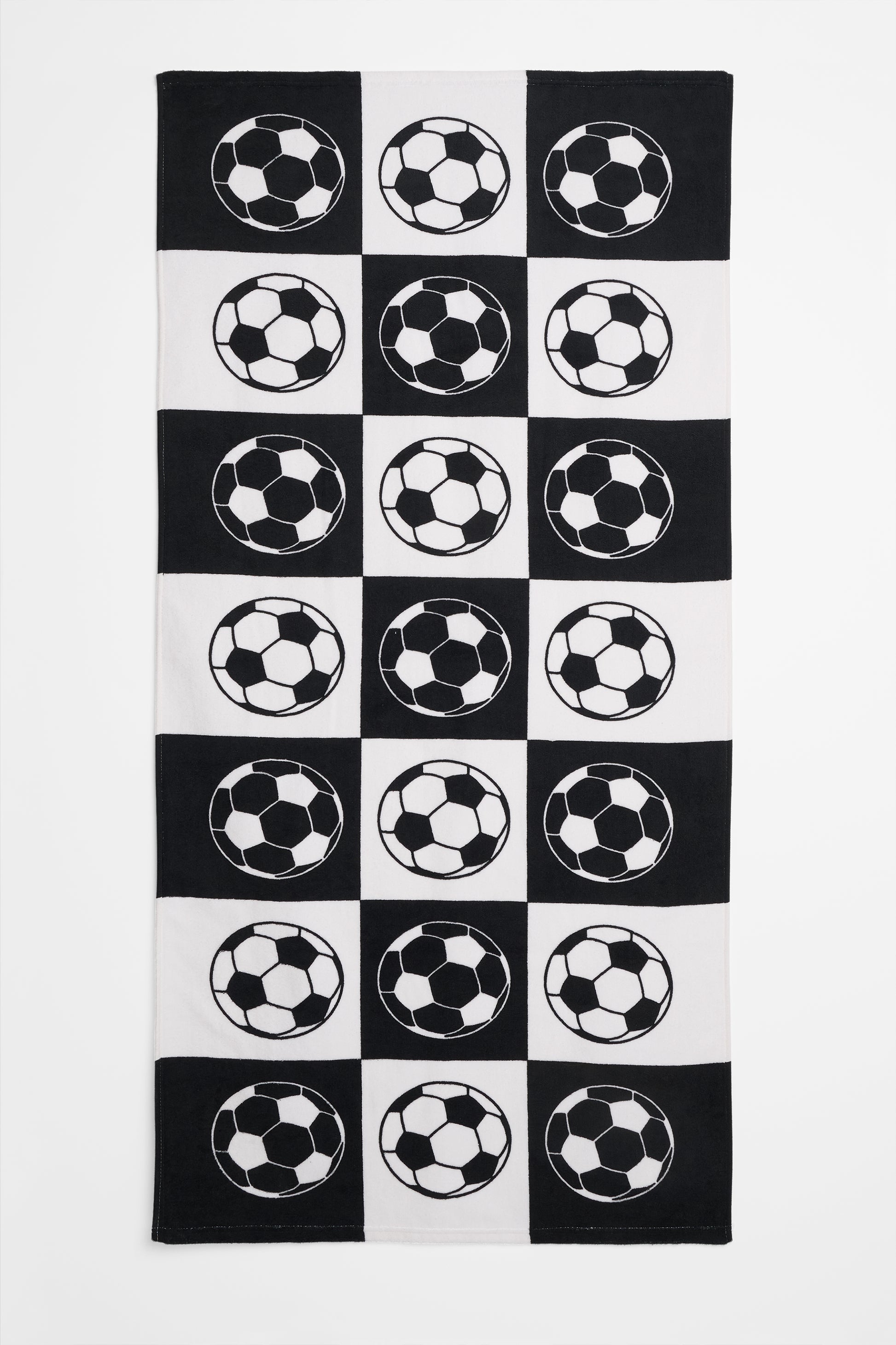 Serviette de plage ado 28x58 po - Maison && BLANC/NOIR