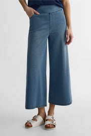 Jeans pull-on semi-évasé - Femme && DENIM PALE