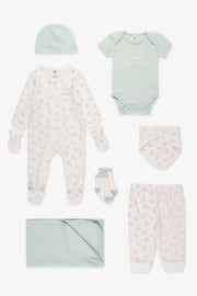 Trousse complète 8 morceaux mitaines et bonnet - Bébé && AQUA