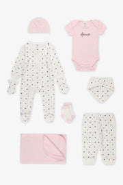 Ensemble cadeau 8 morceaux pour premier Noël - Bébé fille && BLANC CASSÉ/MULTI