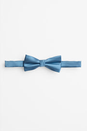 Noeud papillon uni en modal et soie - Ado garçon && BLEU PALE