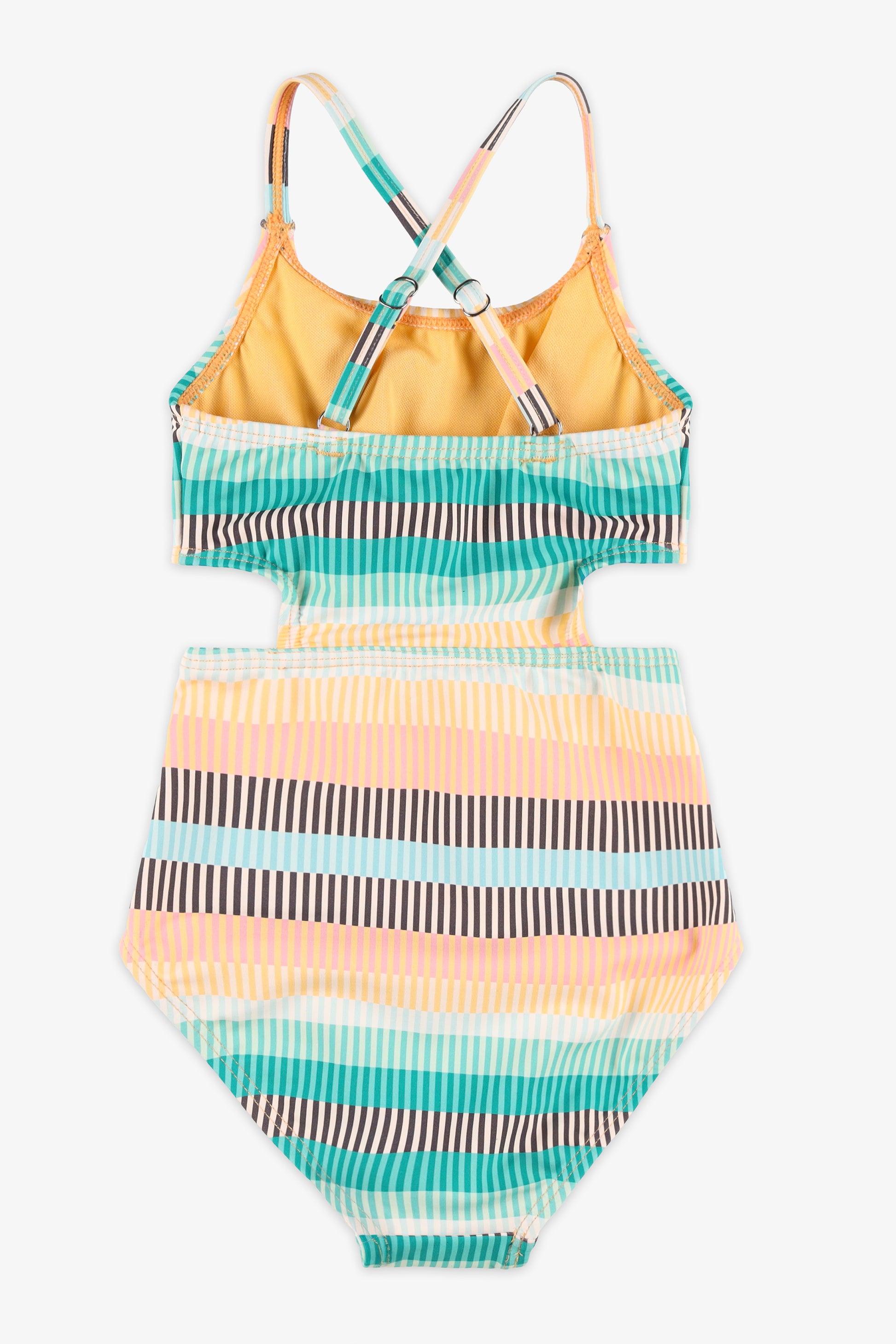 Maillot de bain 1 pièce imprimé - Enfant fille && MULTICOLORE