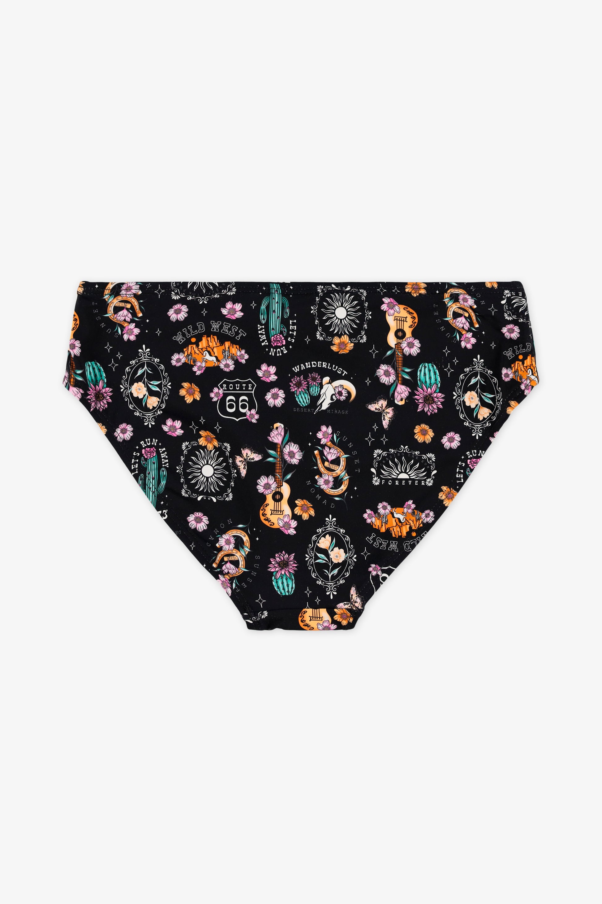 Culotte maillot imprimée - Ado fille && NOIR/MULTI