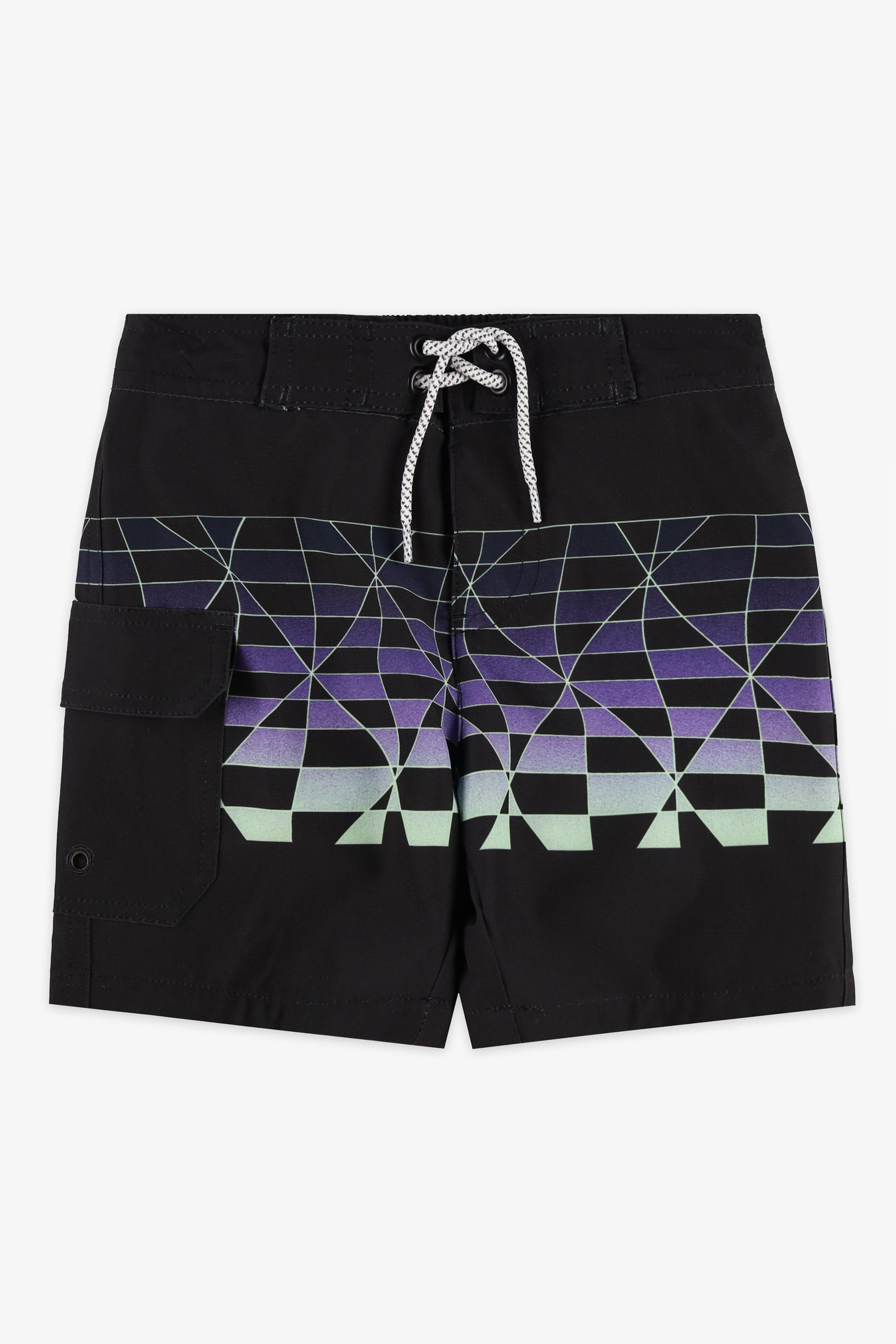 Maillot de bain short - Enfant garçon && NOIR/MULTI