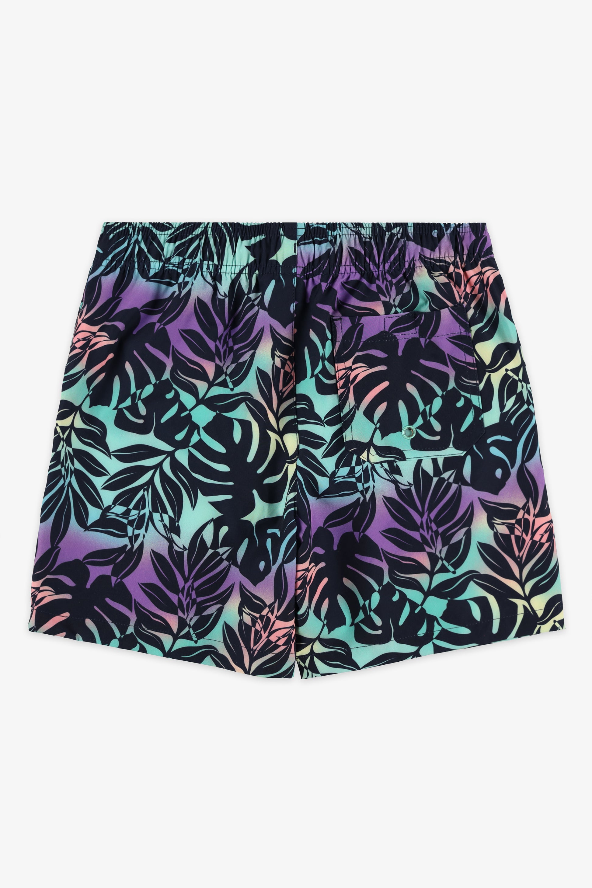 Maillot de bain short - Ado garçon && VERT/MULTI