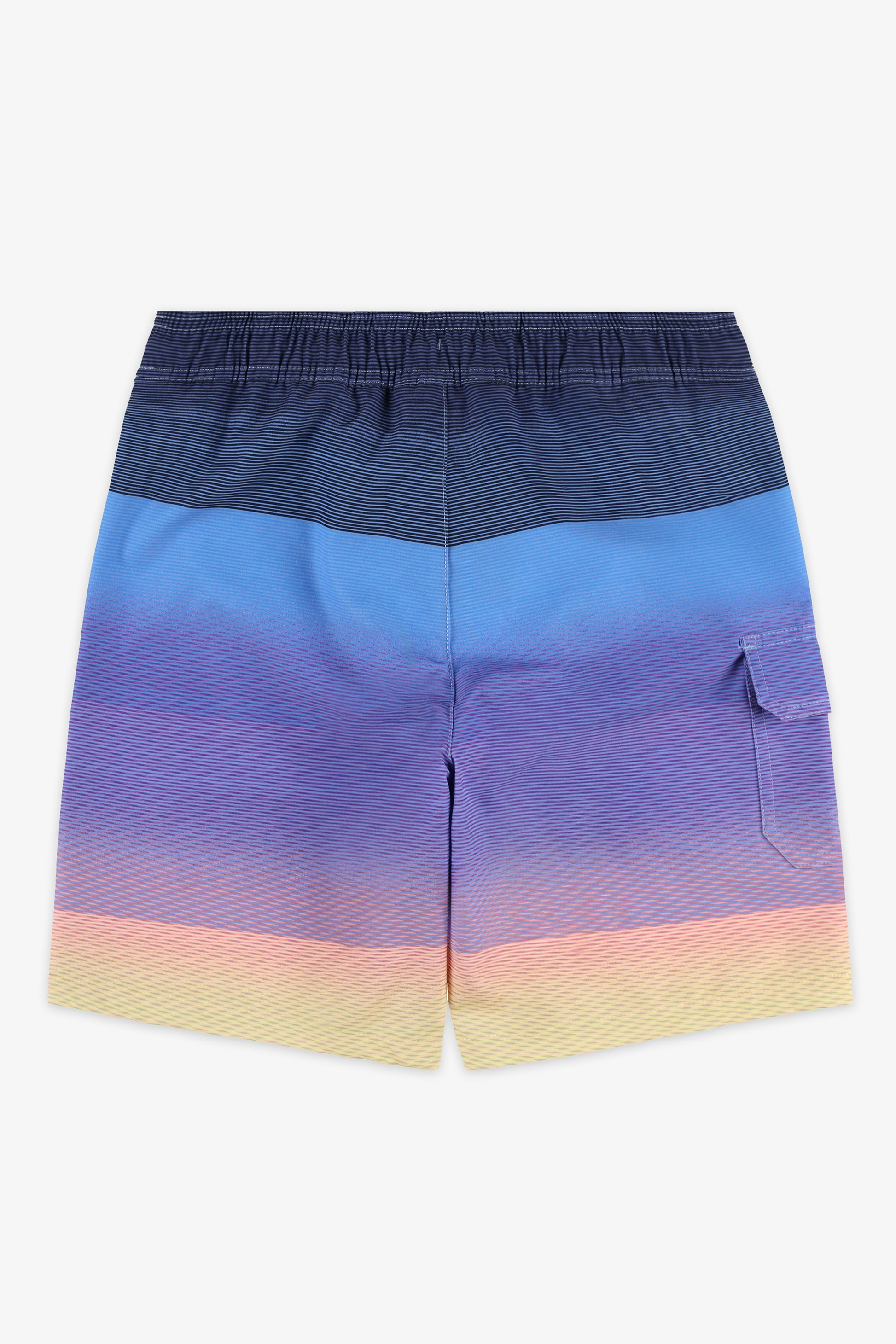 Maillot de bain boardshort - Ado garçon && BLEU MULTI
