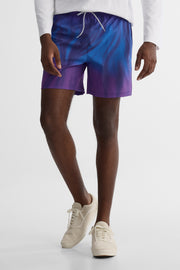 Maillot de bain élastique - Homme && BLEU MULTI