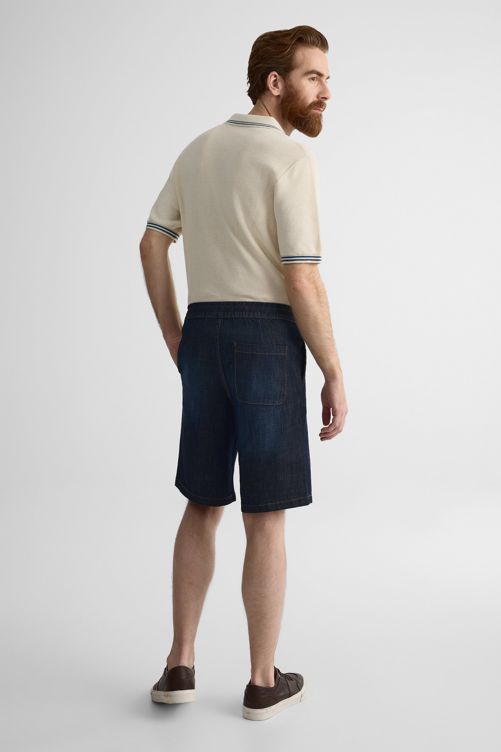 Short denim 5 poches - Homme && DENIM FONCE