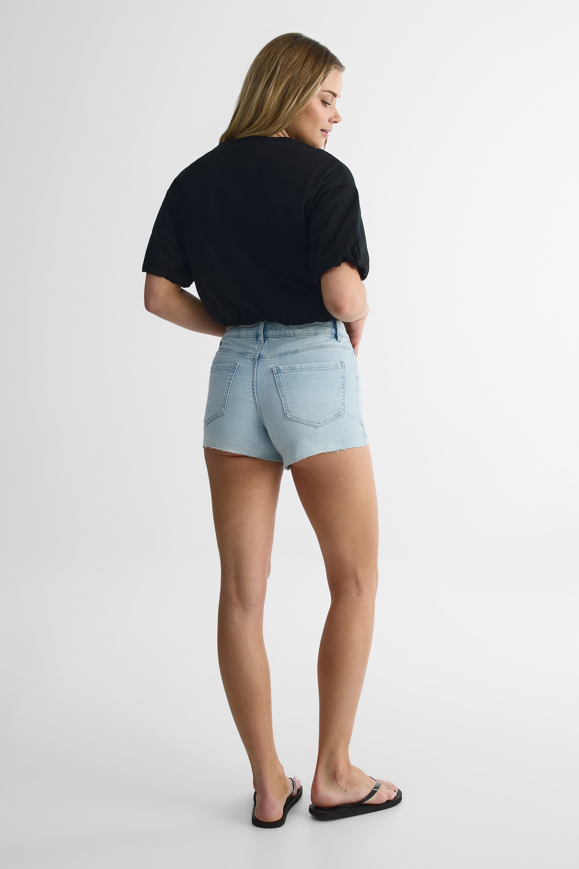 Short en denim 'festival' - Femme && DENIM PALE