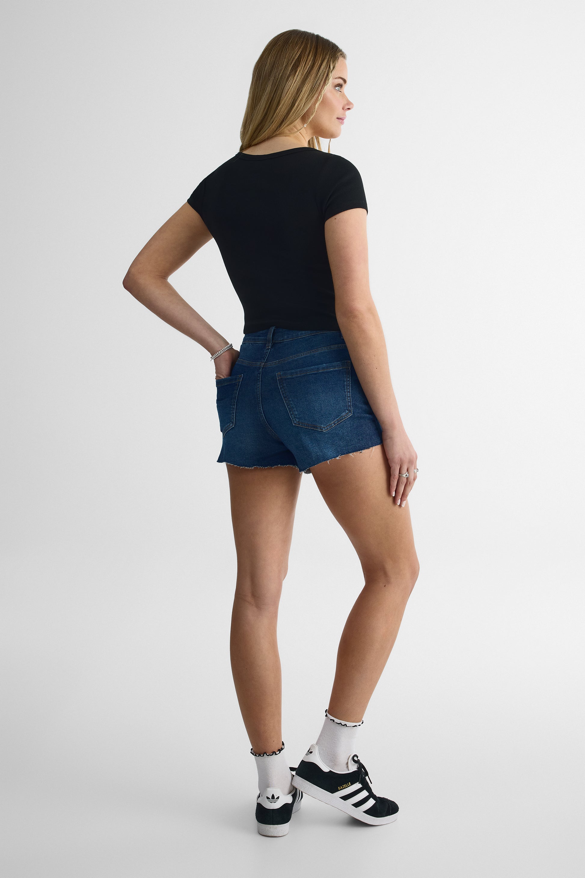 Short en denim 'festival' - Femme && DENIM FONCE