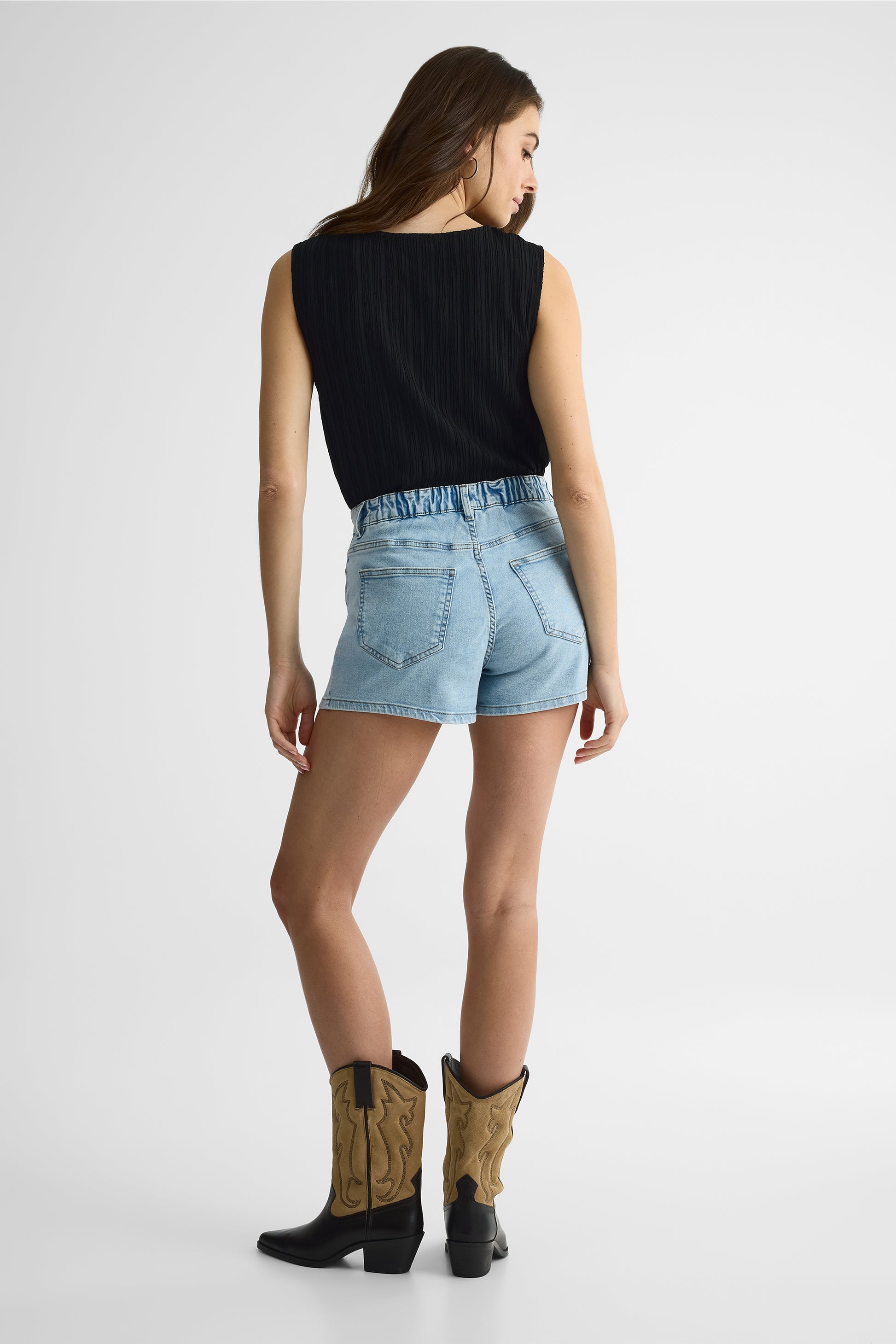 Short taille haute slouchy confort – Homme && DENIM PALE