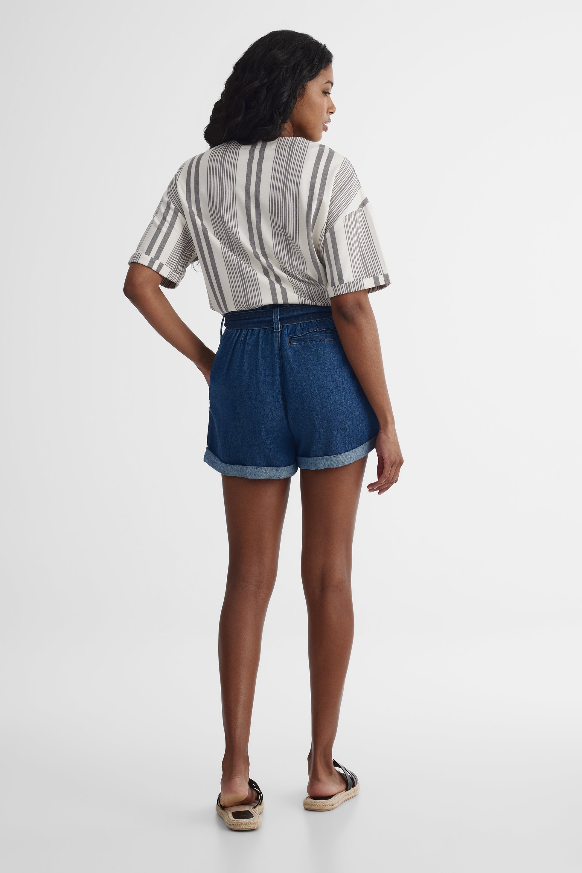 Femmes - Short && DENIM MOYEN