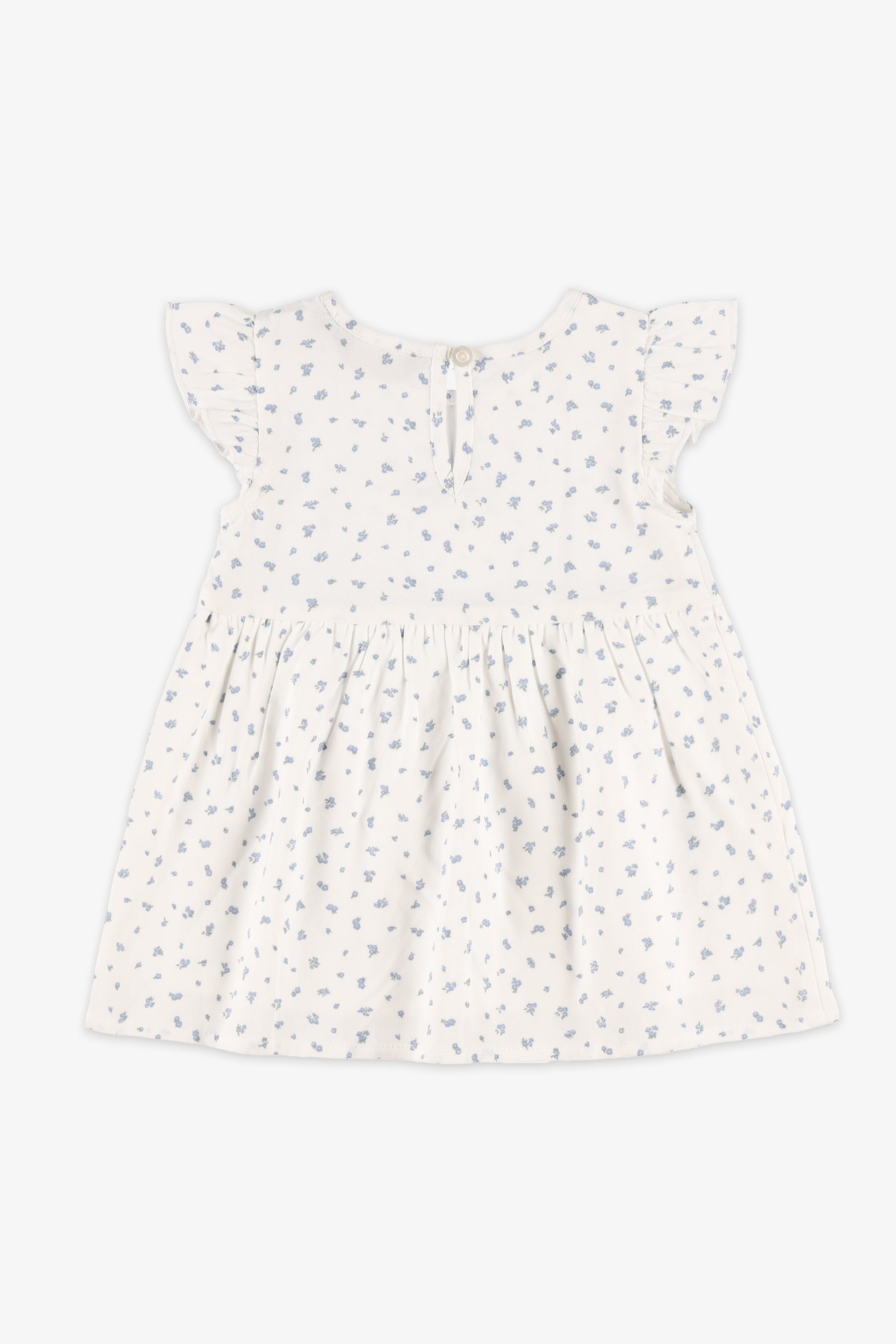 Robe à encolure ronde - Bébé fille && BLANC CASSÉ/MULTI