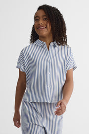 Chemisier à manches dolman courtes - Ado fille && INDIGO