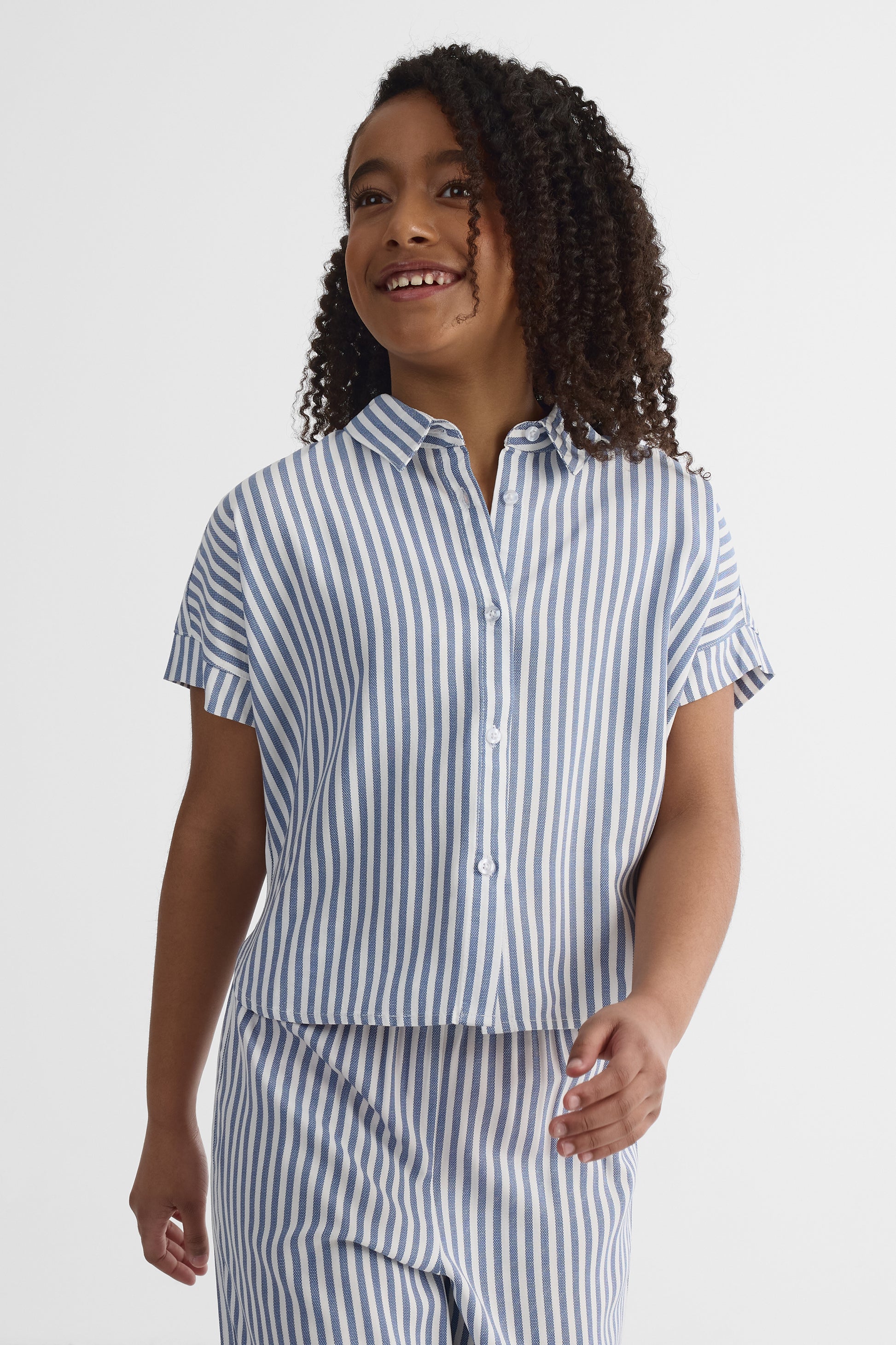 Chemisier à manches dolman courtes - Ado fille && INDIGO