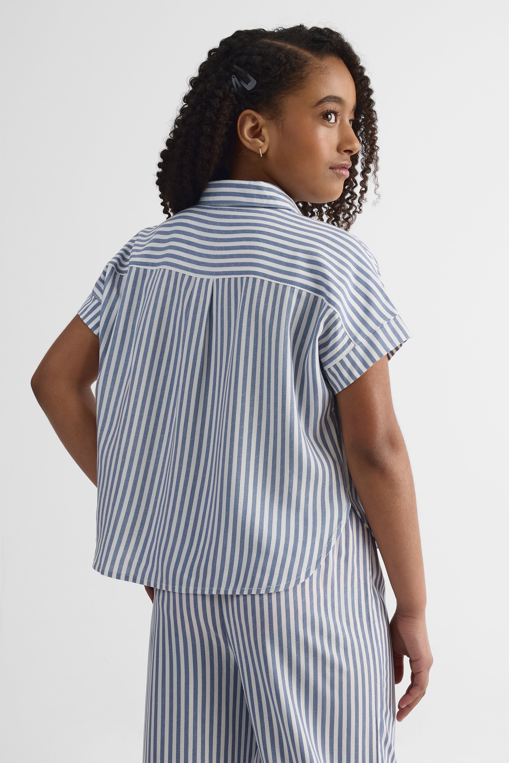 Chemisier à manches dolman courtes - Ado fille && INDIGO