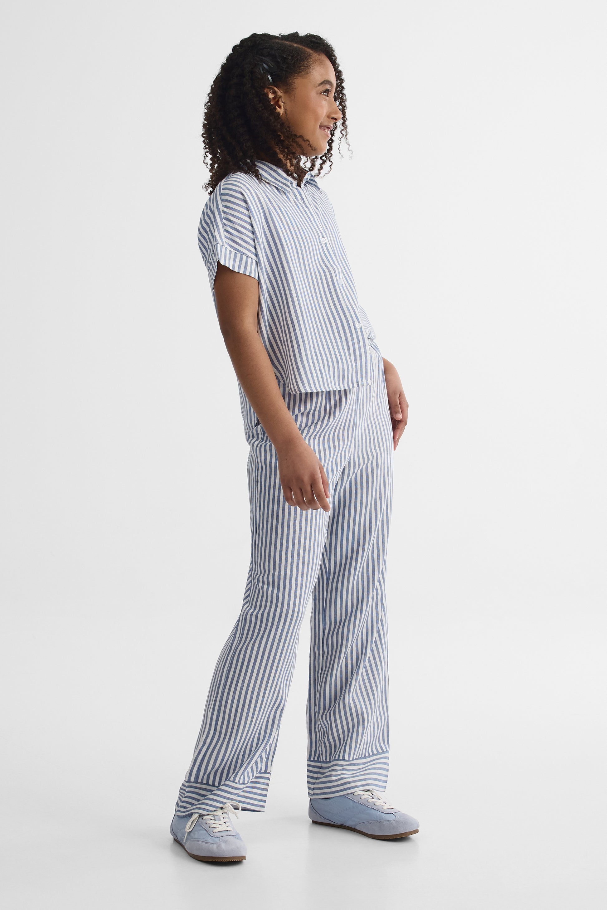 Chemisier à manches dolman courtes - Ado fille && INDIGO