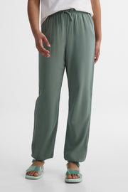 Pantalon jogger uni - Ado fille && VERT FONCE