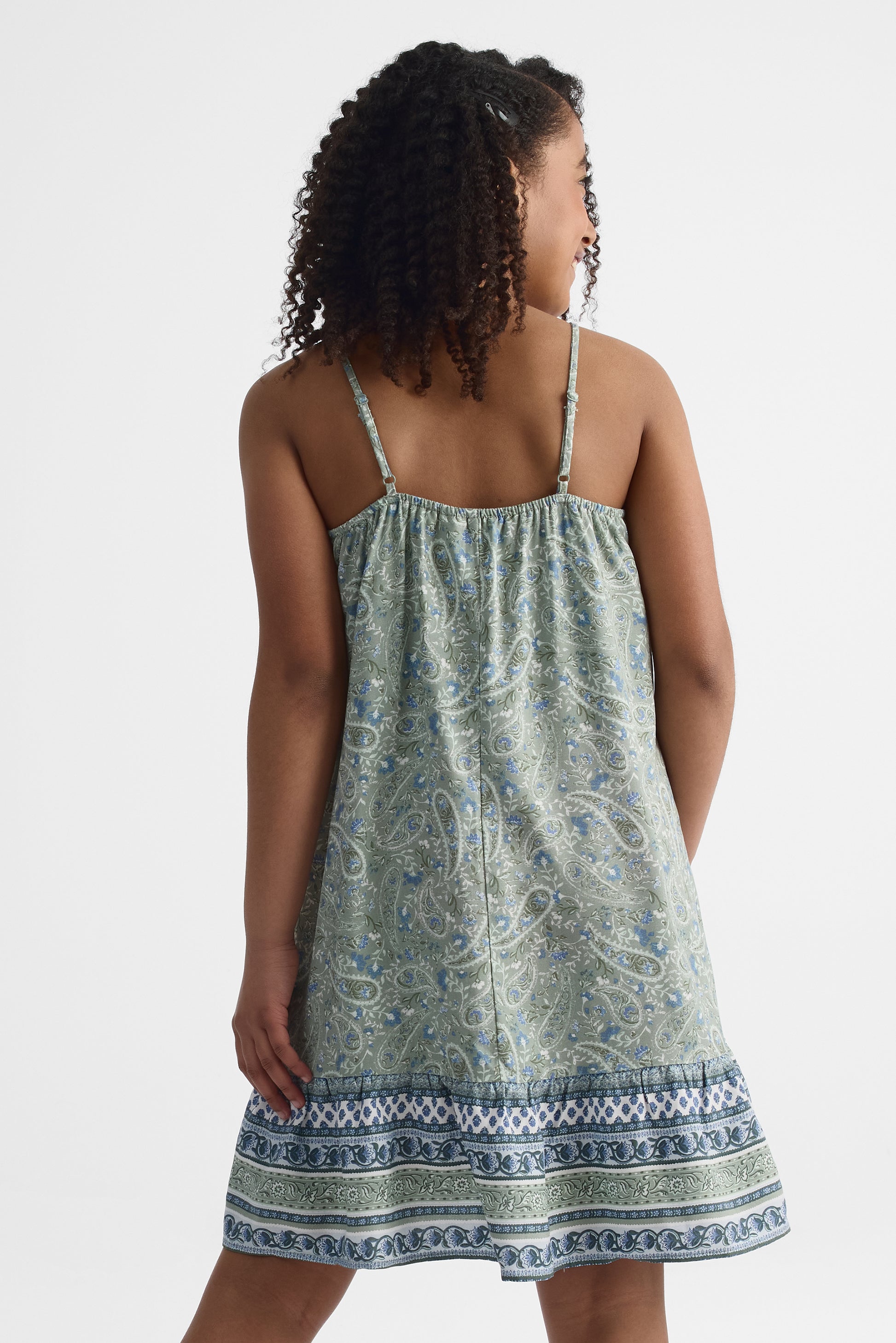 Robe à bretelles ajustables - Ado fille && VERT/MULTI