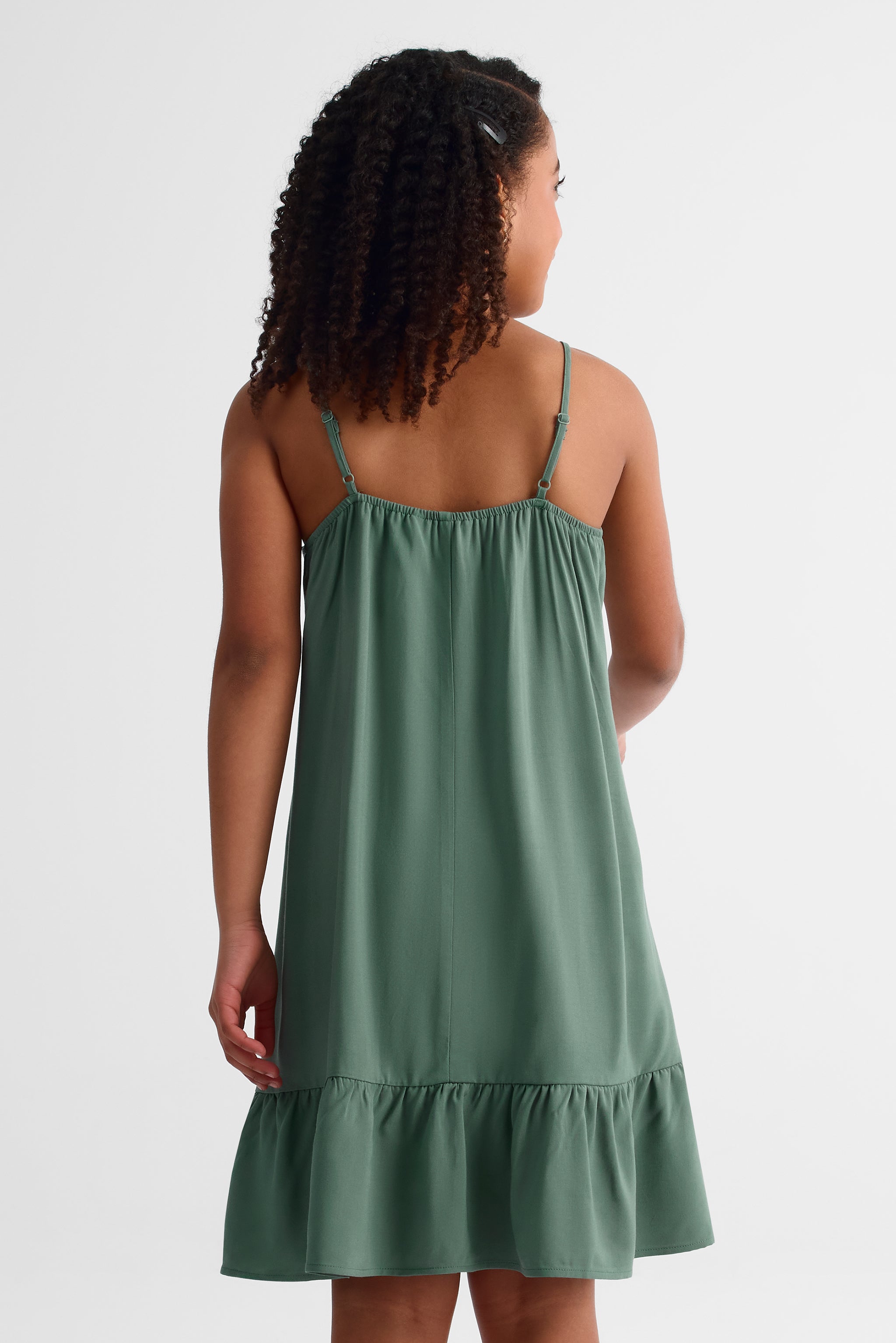 Robe à bretelles ajustables - Ado fille && VERT FONCE