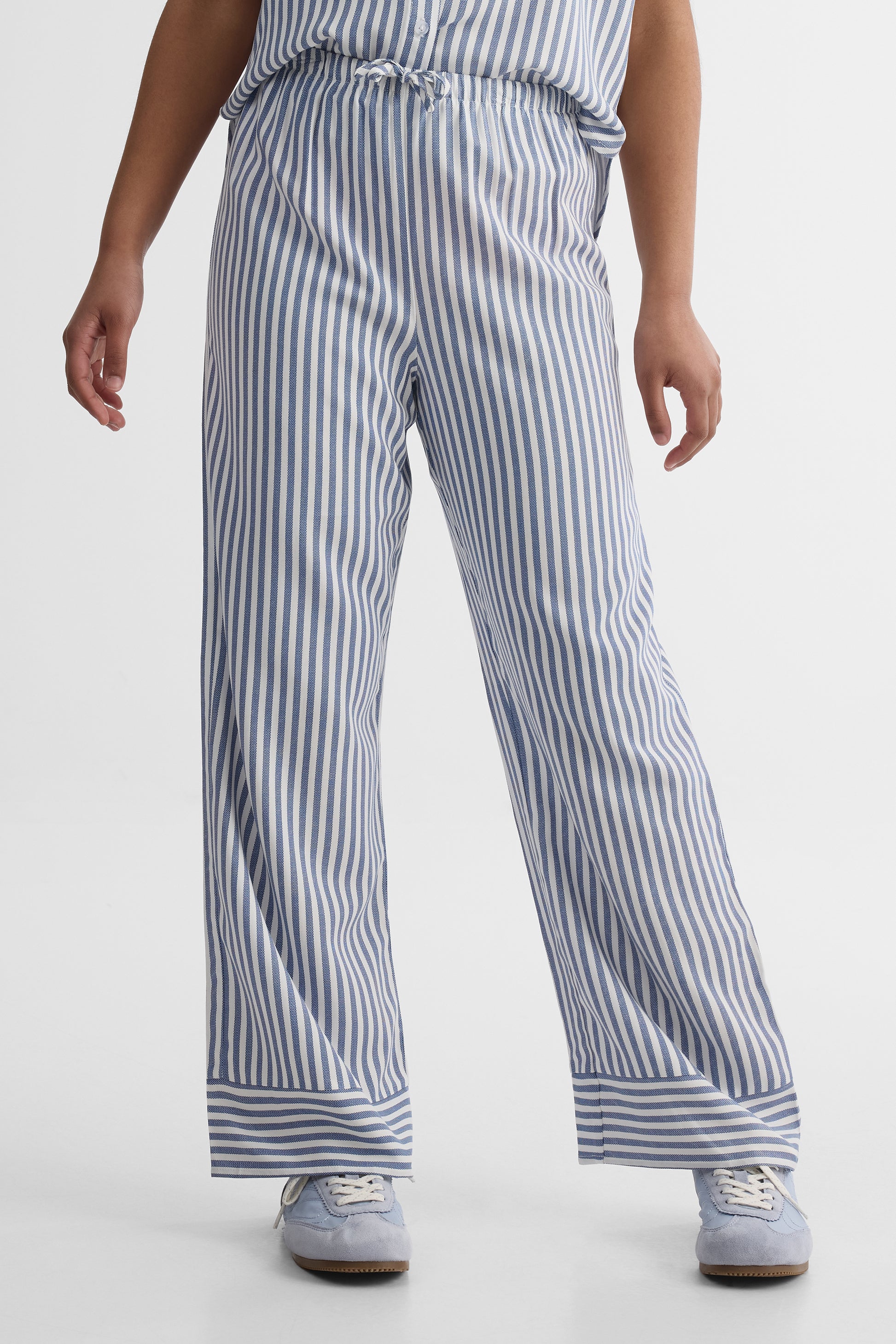 Pantalon pull-on à jambes larges - Ado fille && INDIGO
