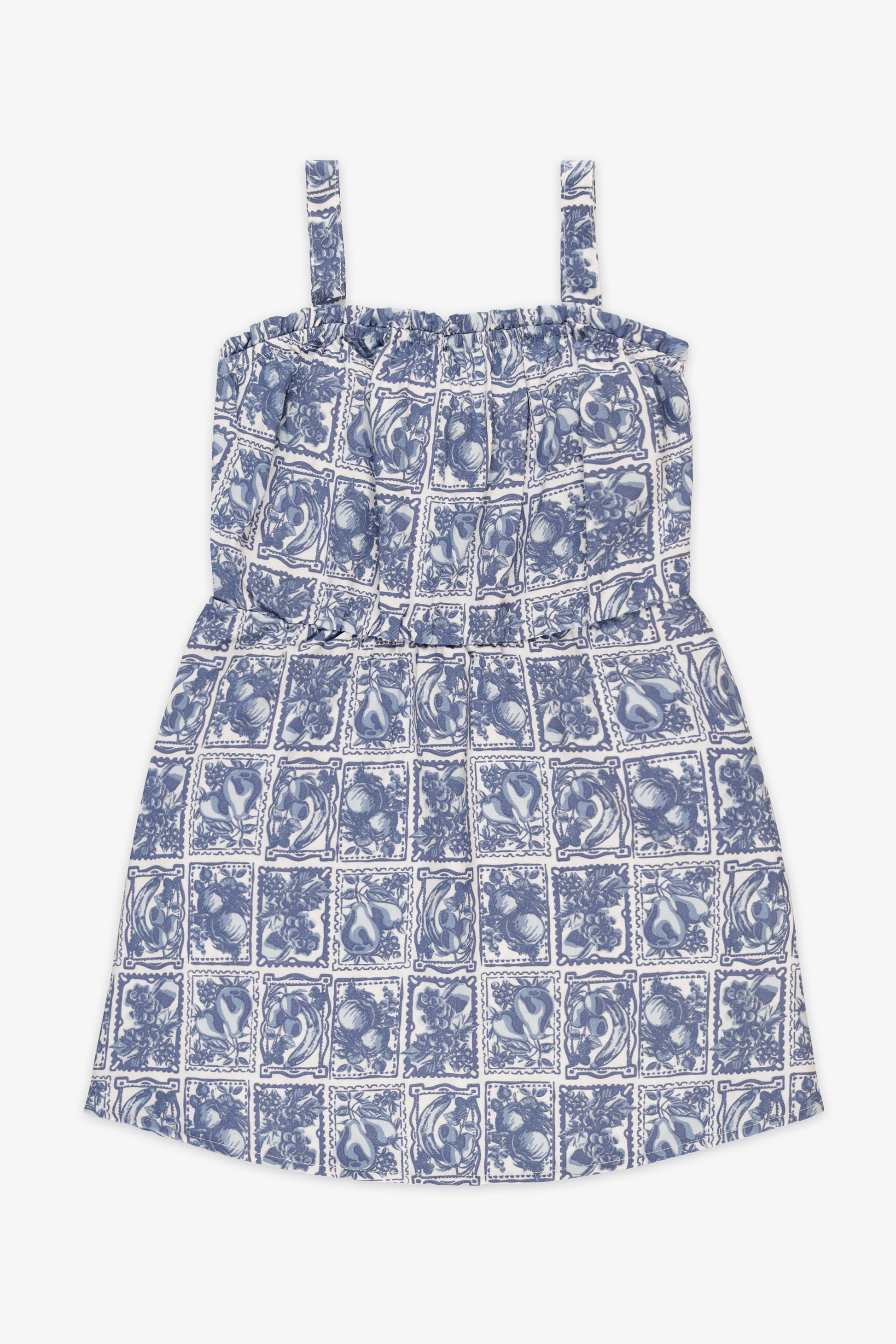 Robe sans manches imprimée - Enfant fille && BLEU MULTI