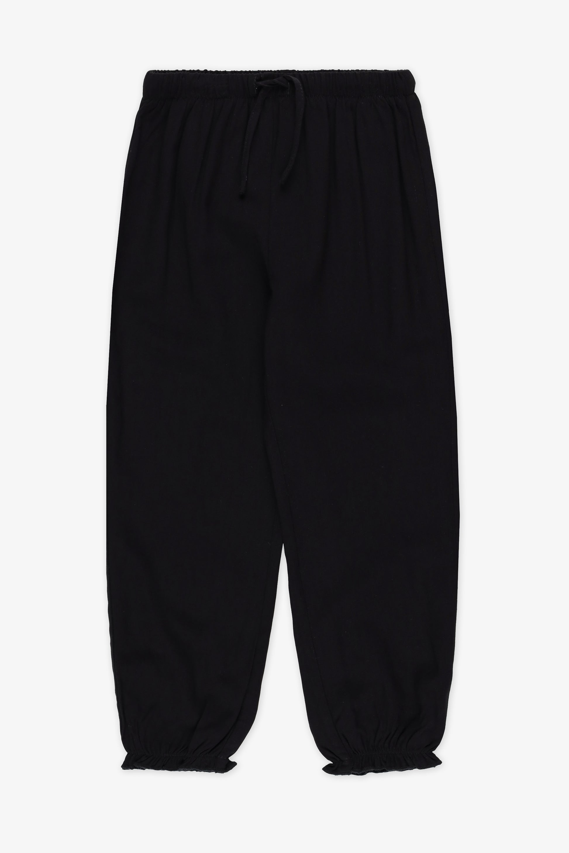 Pantalon jogger uni - Enfant fille && NOIR