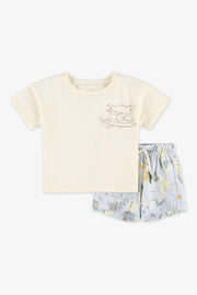 T-shirt à manches courtes - Bébé garçon && BEIGE