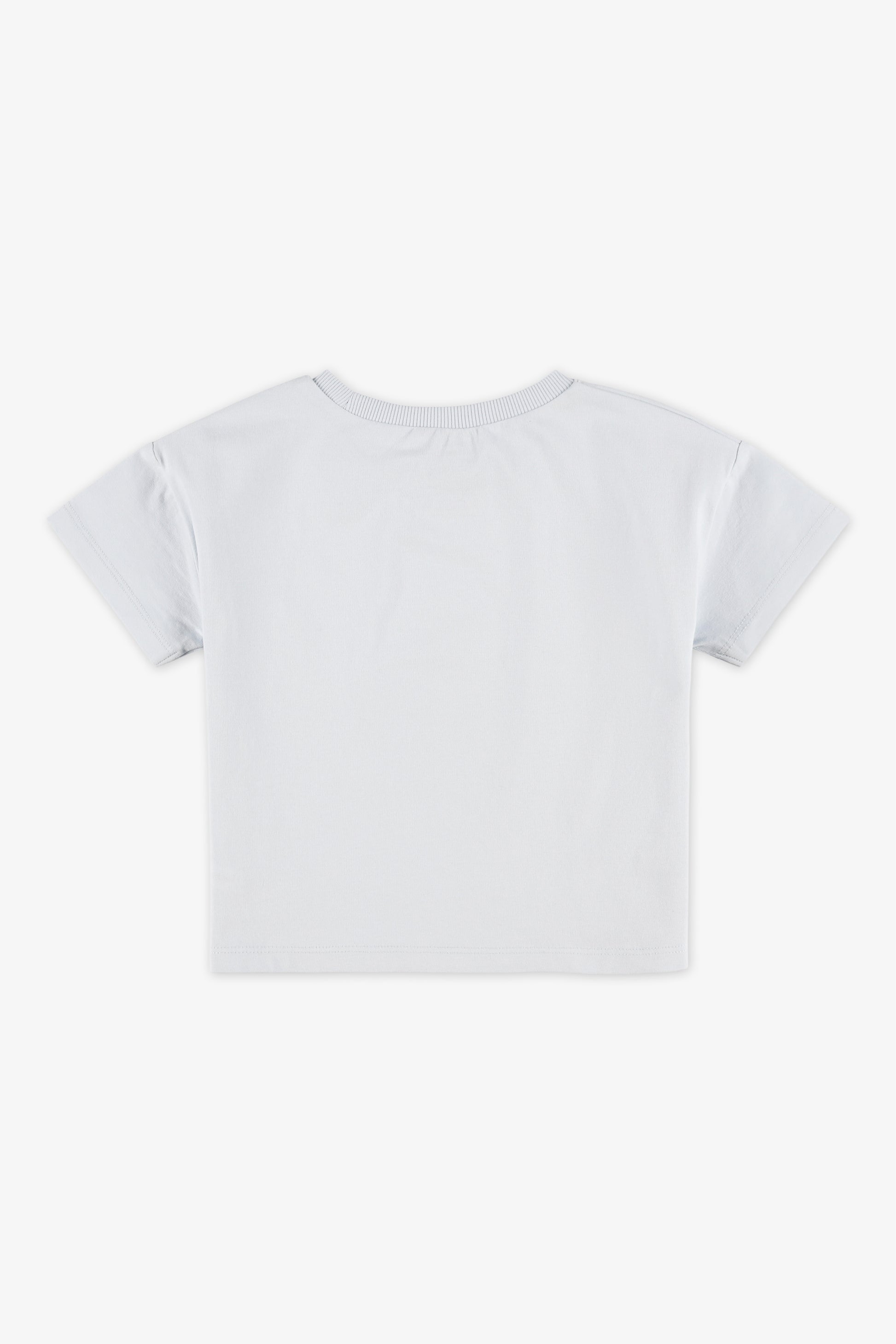 Chandail T-shirt col rond boxy - Bébé garçon && BLEU MULTI