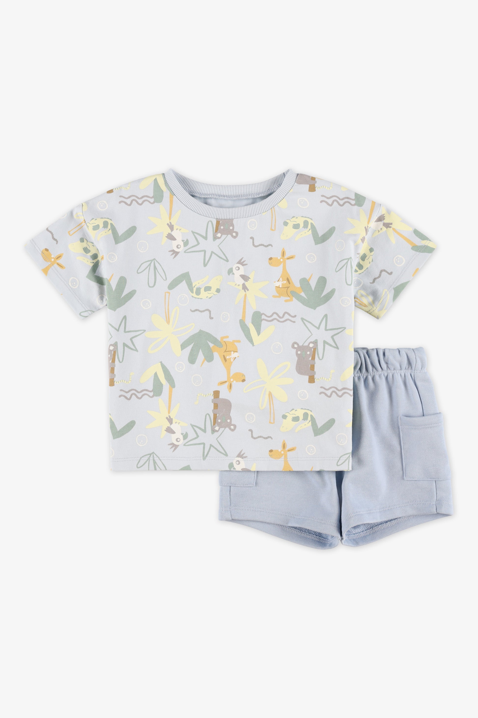 Ensemble 2 pièces - Bébé garçon && BLEU MULTI