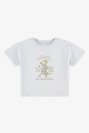 Chandail T-shirt col rond boxy - Bébé garçon && BLEU MULTI