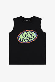Camisole graphique en coton - Enfant garçon && NOIR