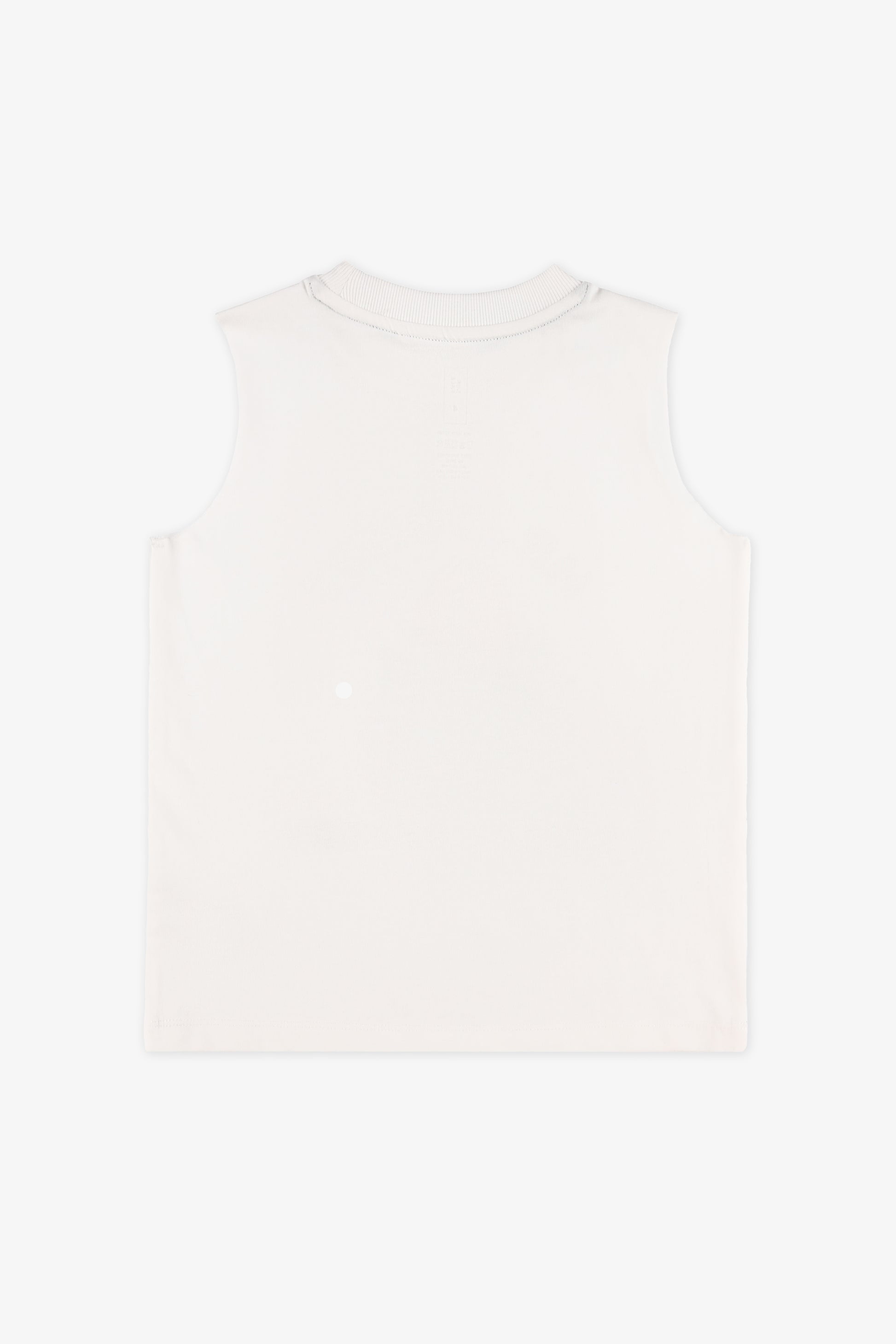 Camisole graphique en coton - Enfant garçon && BLANC