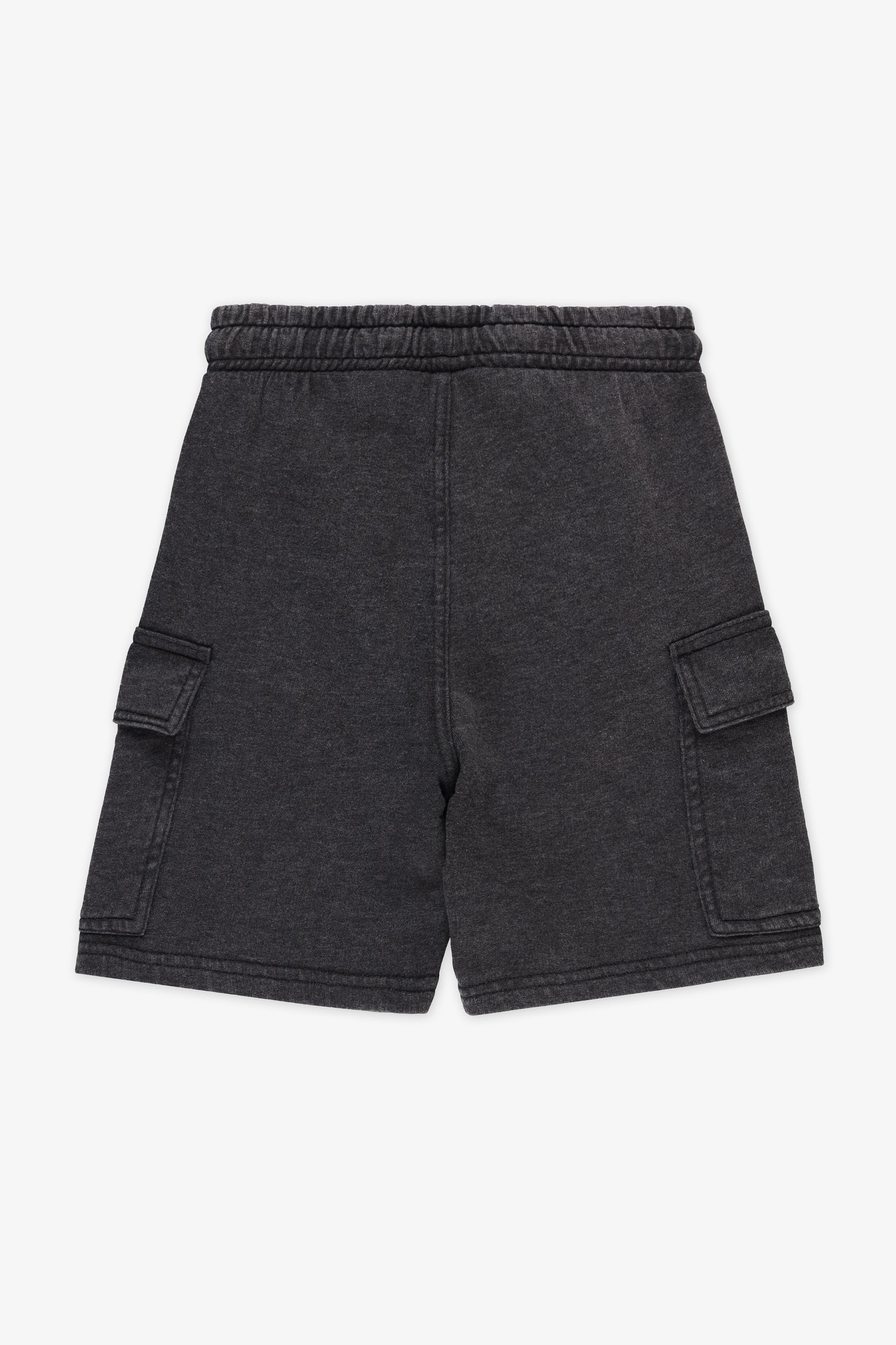 Short ouaté élastique à cordon - Enfant garçon && NOIR