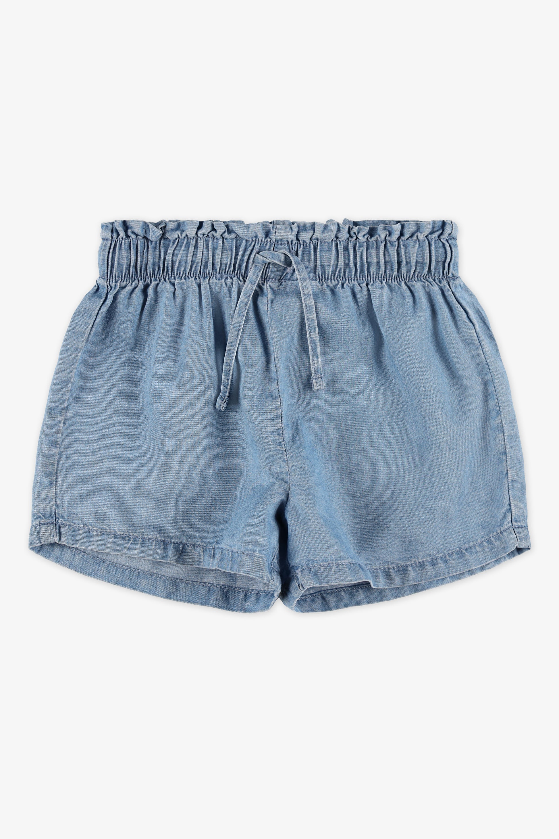 Short paperbag élastique à la taille - Bébé fille && DENIM