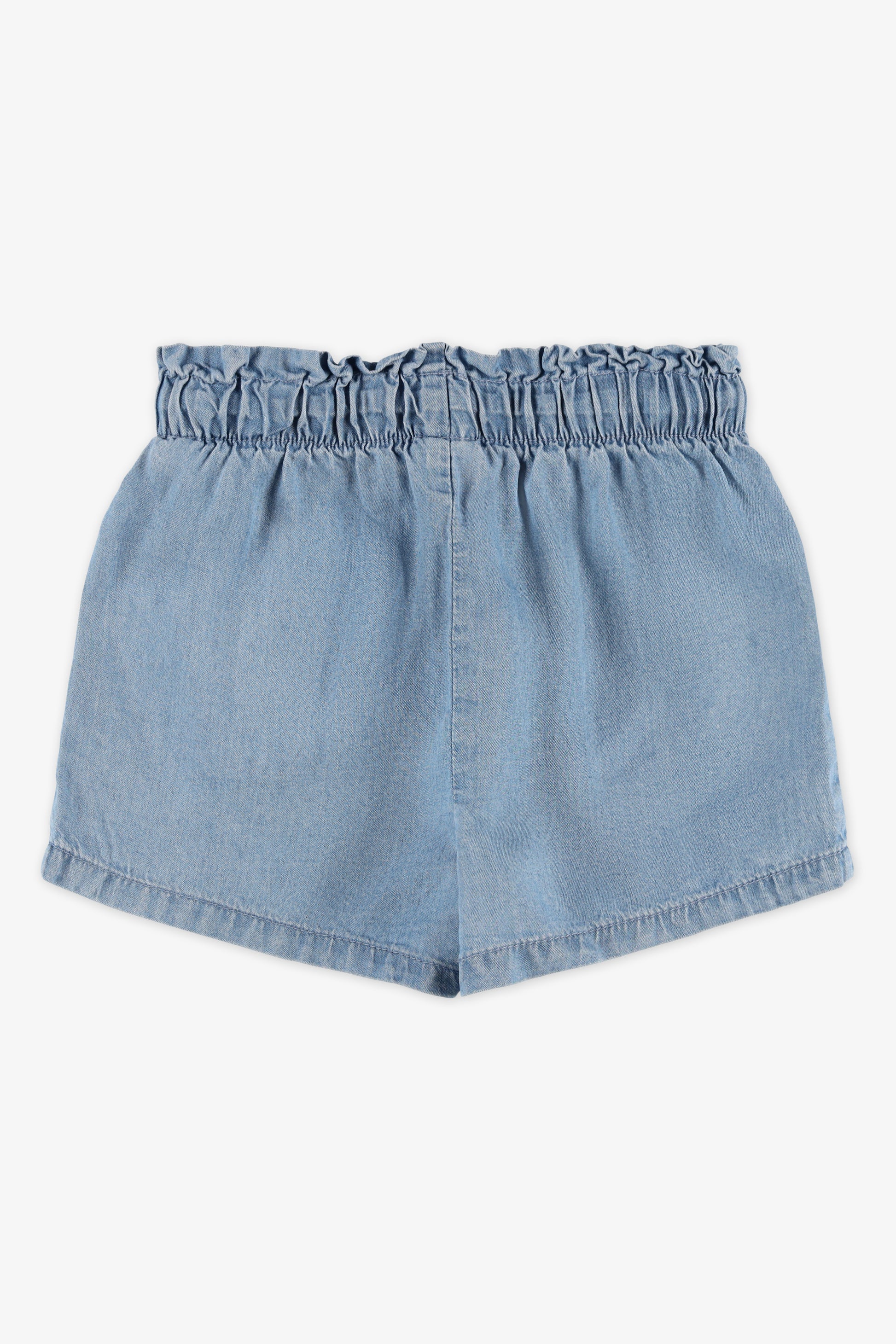 Short paperbag élastique à la taille - Bébé fille && DENIM