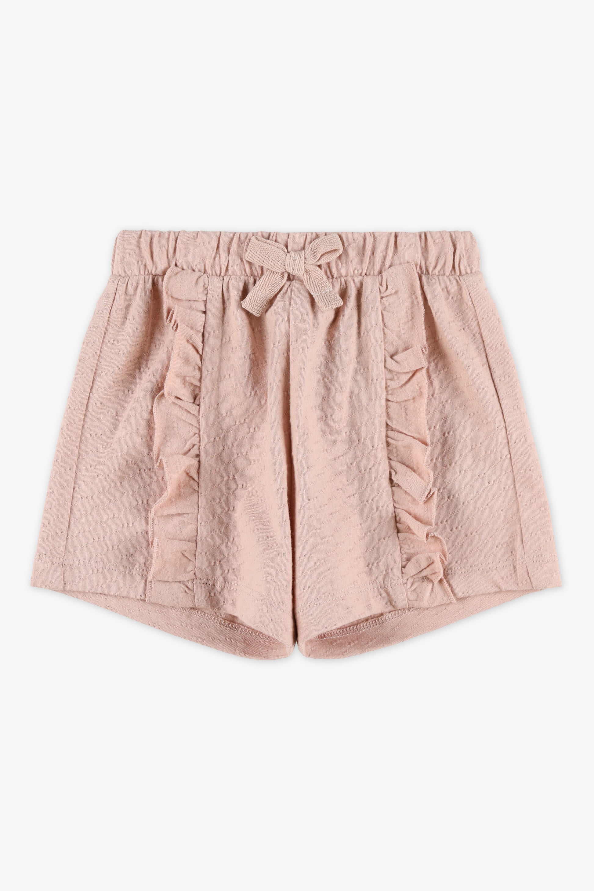 Pantalon élastique à cordon - Bébé fille && TAUPE