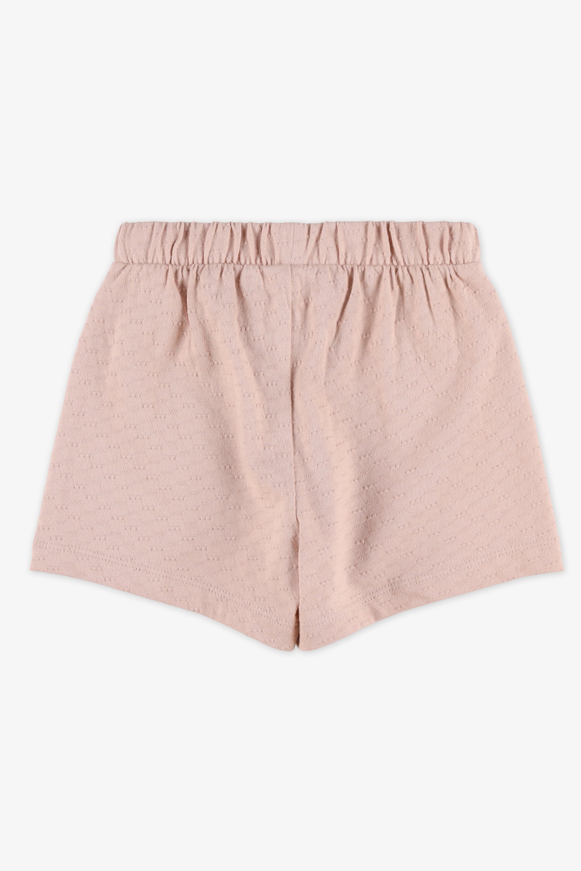 Pantalon élastique à cordon - Bébé fille && TAUPE