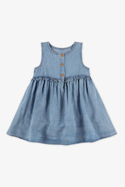 Robe à manches courtes en lyocell - Bébé fille && DENIM