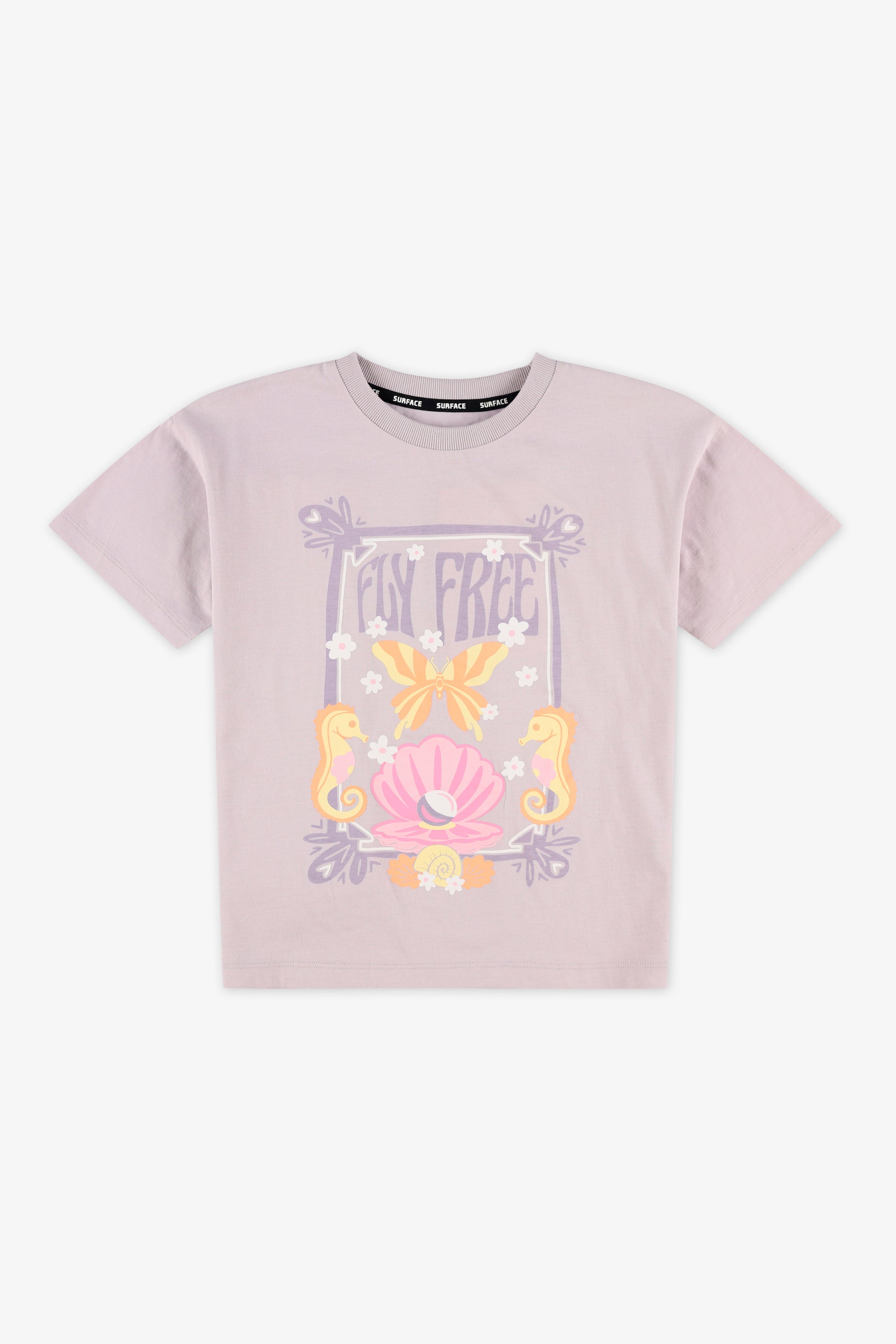 Chandail à épaules tombantes - Enfant fille && LILAS