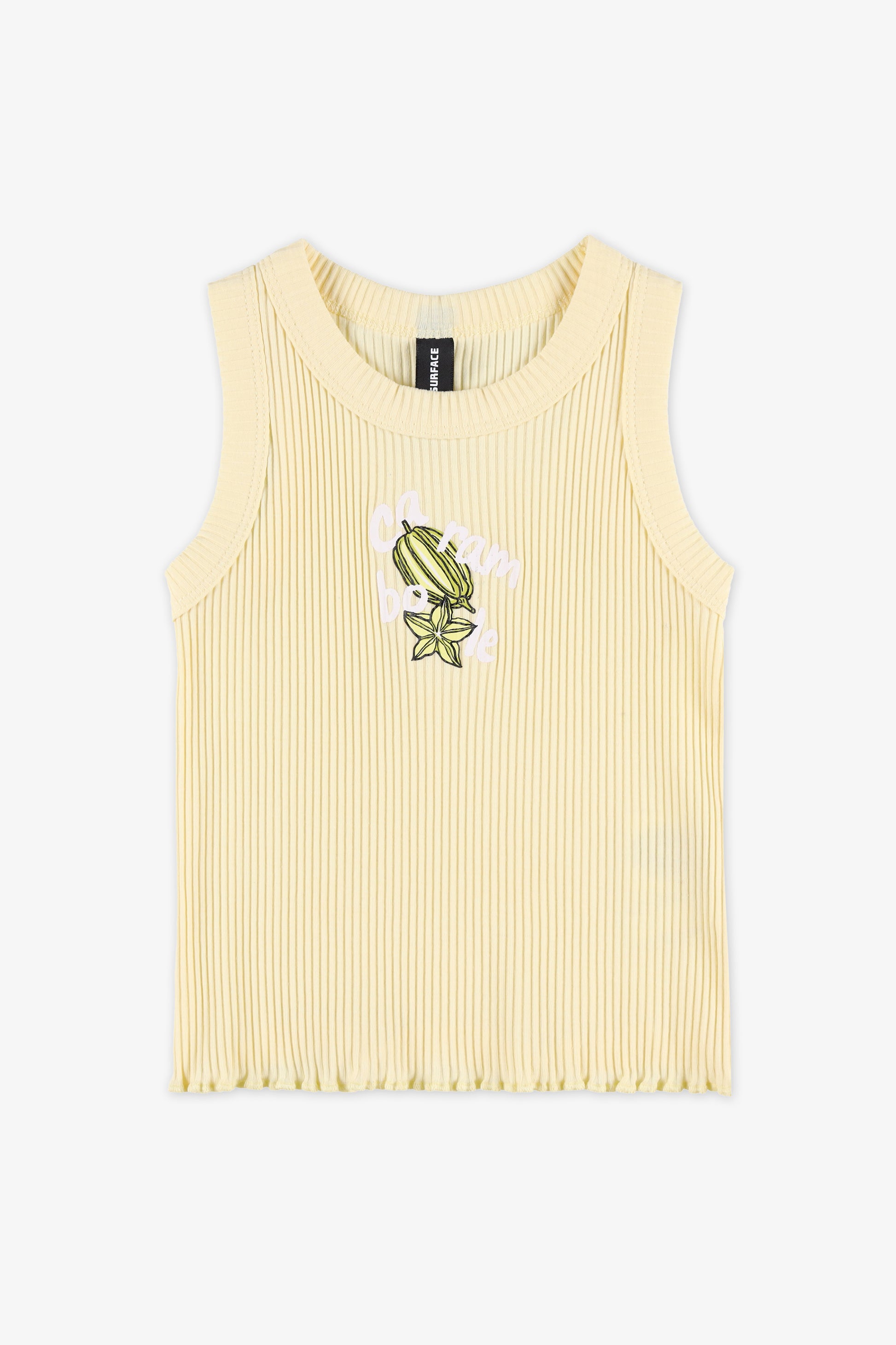 Camisole graphique en stretch - Enfant fille && JAUNE