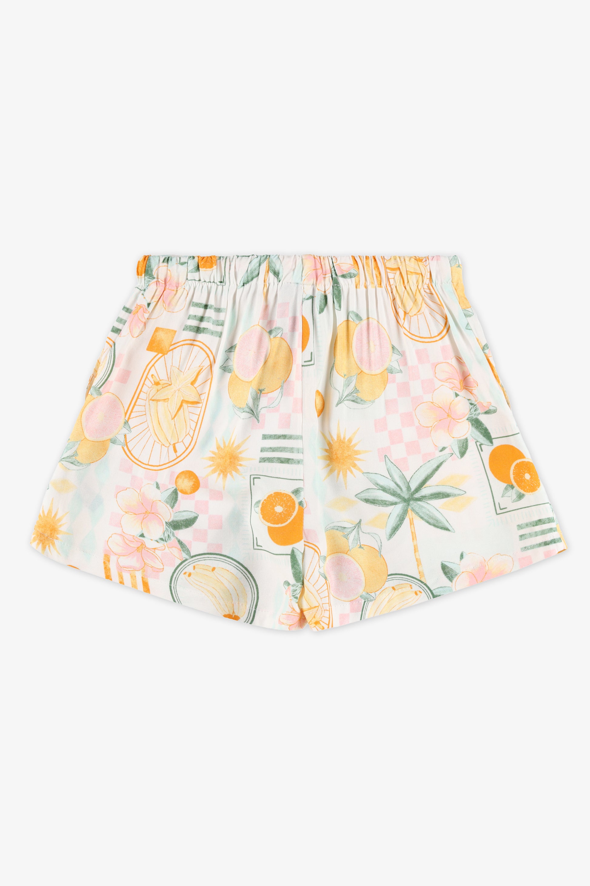 T-shirt à motifs imprimés - Enfant fille && BLANC MULTI